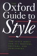 The Oxford Guide to Style | 9999903385875 | Oxford University Press Robert M. Ritter Janet Whitcut Horace Hart