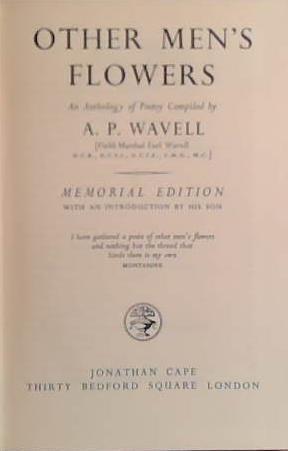 Other Men's Flowers | 9999903410720 | A.P. Wavell