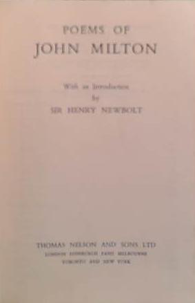 Poems of John Milton | 9999903504658 | John Milton