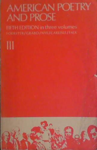 American Poetry and Prose III | 9999903460657 | Foerster