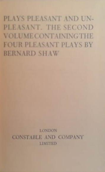 Plays Pleasant and Unpleasant 2 | 9999900250978 | Shaw, George Bernard