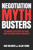 Negotiation Mythbusters | 9999903430018 | ALLAN. TSANG Dan Oblinger