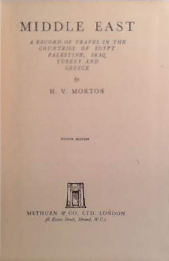 MIddle East | 9999903528364 | H.V. Morton