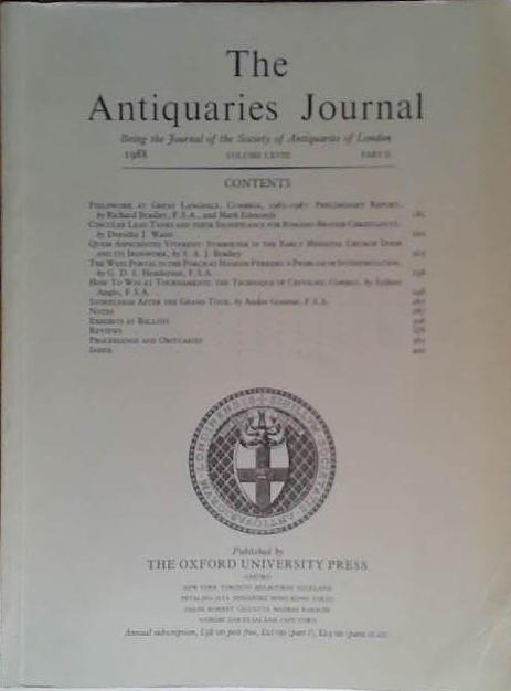 The Antiquaries Journal LXVIII | 9999903475071