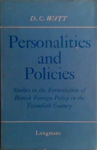 Personalities and Policies | 9999903426899 | D.C Watt