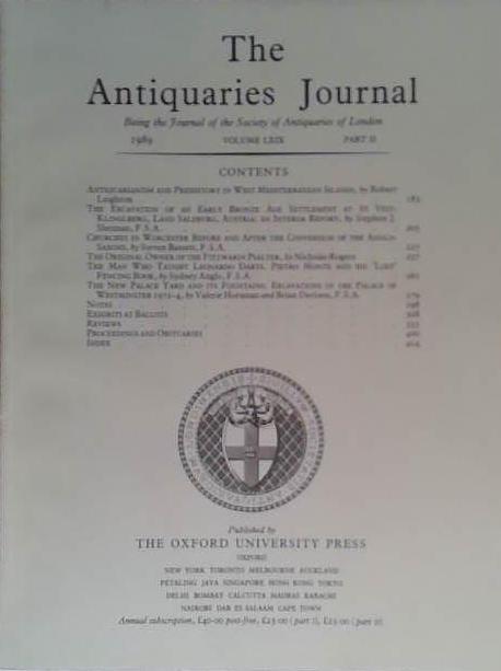 The Antiquaries Journal LXIX | 9999903475125