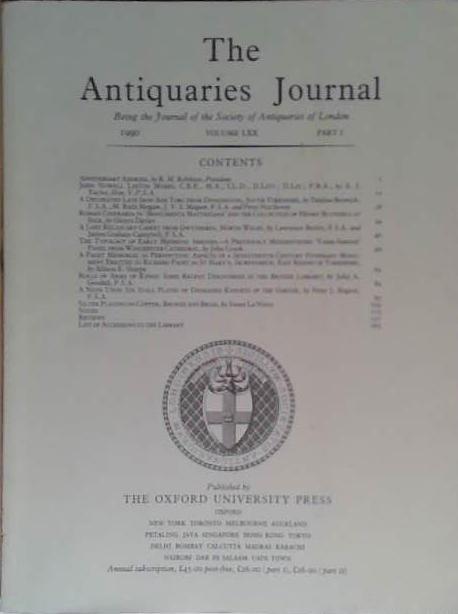The Antiquaries Journal LXX | 9999903475088