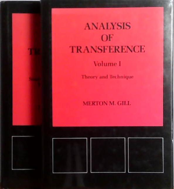 Analysis of Transference Vol. 1 and 2 | 9999903514503 | Merton Max Gill