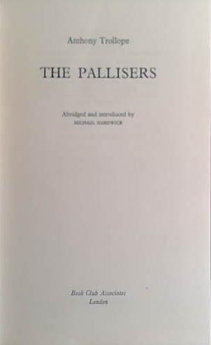 The Pallisers | 9999903424840 | Anthony Trollope