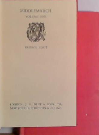 Middlemarch Volume 1 and 2 | 9999903412274 | George Eliot