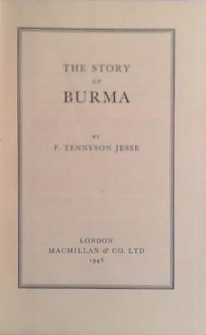 The Story of Burma | 9999903472605 | F. Tennyson Jesse