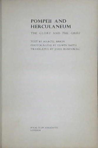 Pompeii and Herculaneum | 9999902990995 | Brion, Marcel