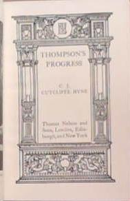 Thompson's Progress | 9999903357094 | Cutcliffe Hyne