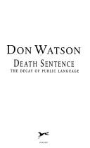 Death sentence | 9999902467855 | Don Watson