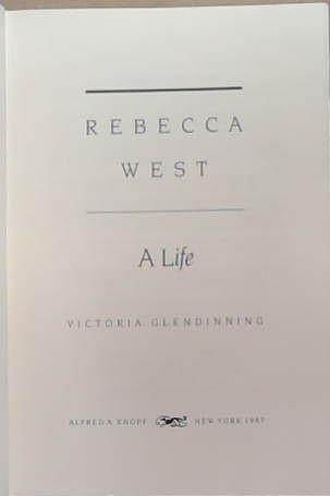 Rebecca West | 9999903278832 | Victoria Glendinning