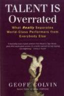 Talent is Overrated | 9999903513292 | Geoff Colvin