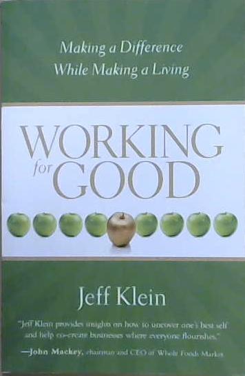 Working for Good | 9999903100805 | Jeff Klein