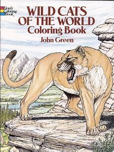 Wild Cats of the World Coloring Book | 9999902965207 | John Green Coloring Books