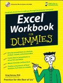 Excel Workbook For Dummies | 9999903101000 | Greg Harvey
