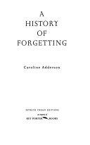 A History of Forgetting | 9999902632413 | Caroline Adderson