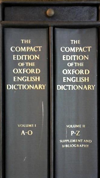 the compact edition of the oxford english dictionary | 9999902836934