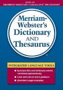 Merriam-Webster's Dictionary and Thesaurus | 9999903090502 | Merriam-Webster, Inc