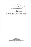 Love Is a Durable Fire (Paladin Books) | 9999900044072 | Burland, Brian