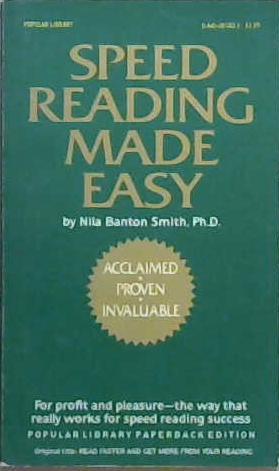 Speed Reading Made Easy | 9999903056836 | Nila Banton Smith