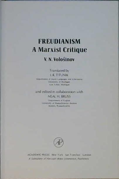 Freudianism | 9999902830321 | V. N. Voloshinov Valentin M. Volosinov Mikhail Mikhailovich Bakhtin