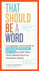 That Should Be a Word | 9999902629758 | Lizzie Skurnick