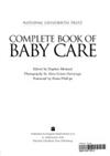 Complete book of baby care | 9999902486320 | National Childbirth Trust (Great Britain)