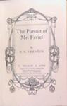 The Pursuit of Mr. Faviel | 9999903357155 | R.B. Vernede