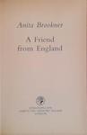 A Friend from England | 9999903446637 | Anita Brookner