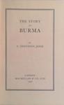 The Story of Burma | 9999903472605 | F. Tennyson Jesse