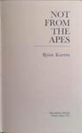 Not From the Apes | 9999903505709 | Bjorn Kurten