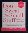 Don't Sweat the Small Stuff and It's All Small Stuff | 9999903445258 | Carlson, Richard