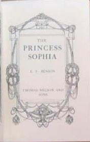 The Princess Sophia | 9999903357421 | E.F. Benson