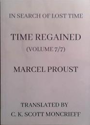 Time Regained | 9999903522577 | Marcel Proust