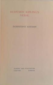 The Definitive Edition of Rudyard Kipling's Verse | 9999903459040 | Rudyard Kipling
