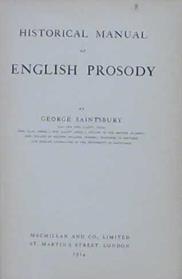 Manual of English Prosody | 9999903166870 | George Saintsbury