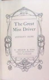 The Great Miss Driver | 9999903357384 | Anthony Hope