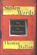 Stolen Words | 9999902765012 | Thomas Mallon