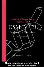 Handbook of Diagnosis and Treatment of DSM-IV-TR Personality Disorders | 9999903521457 | Len Sperry