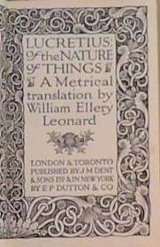 Of the Nature of Things | 9999903376408 | Lucretius