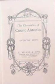 The Chronicles of Count Antonio | 9999903357186 | Anthony Hope