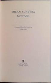 Slowness | 9999903467861 | milan Kundera