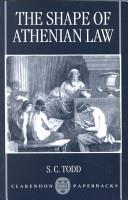 The Shape of Athenian Law | 9999903504931 | S. C. Todd