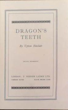 Dragon's Teeth | 9999903375326 | Upton Sinclair