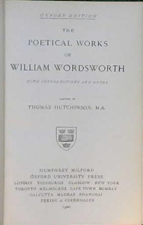 The Poetical Works of William Wordsworth | 9999902821756 | Wordsworth