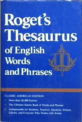 Roget's thesaurus of English words and phrases | 9999903062417 | by Peter Mark Roget; enlarged by John Lewis Roget
